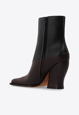 Onda 90 Leather Boots Loewe L814286X26 0-BLACK DARK BROWN