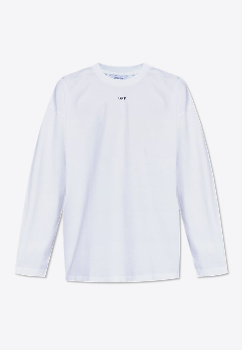 Off-White OFF Stamp Long-Sleeved T-shirt White OMAB091C99 JER001-0110