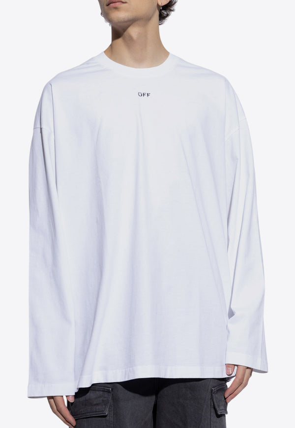 Off-White OFF Stamp Long-Sleeved T-shirt White OMAB091C99 JER001-0110