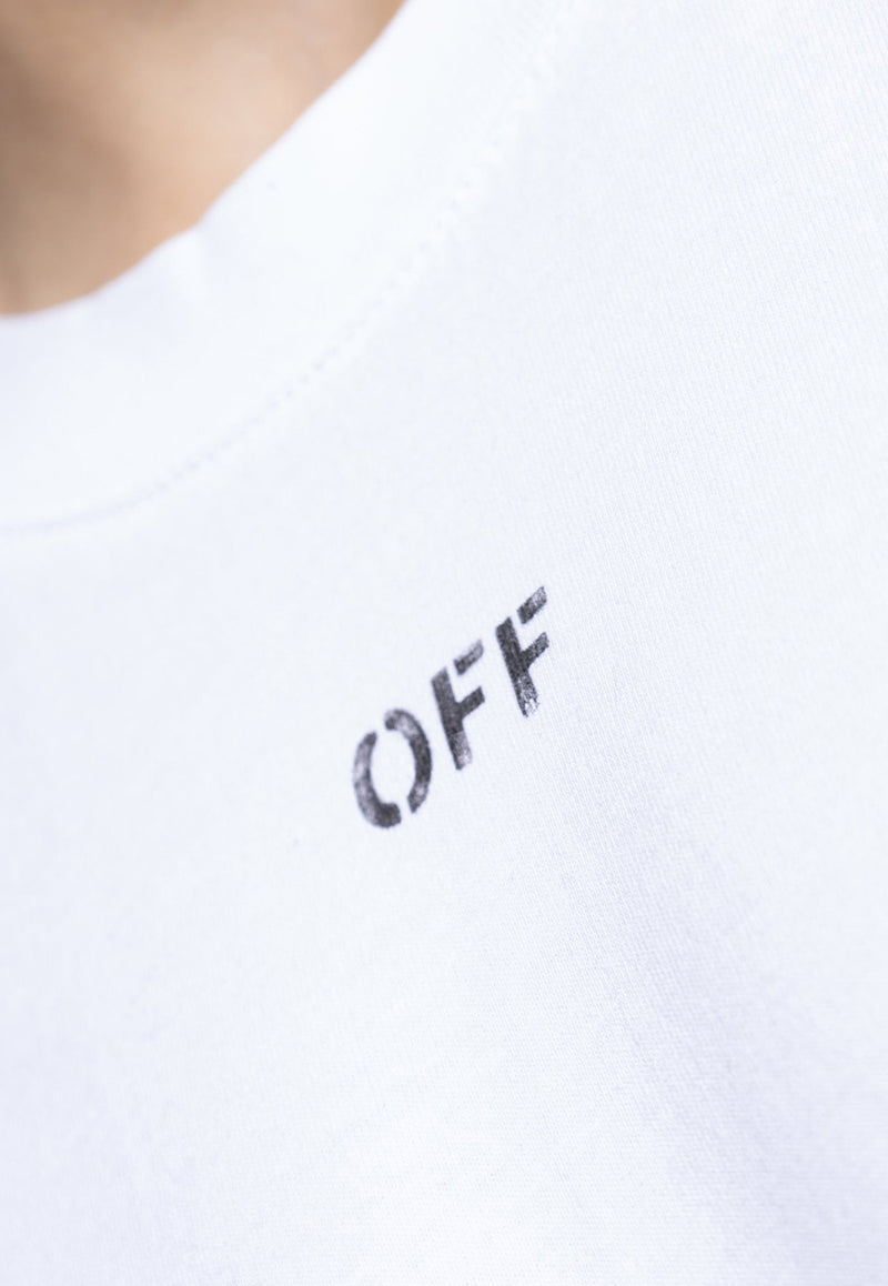 Off-White OFF Stamp Long-Sleeved T-shirt White OMAB091C99 JER001-0110