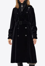 Lana Velour Double-Breasted Coat Max Mara LANA 2421026012-002