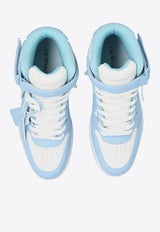 Off-White Out Of Office High-Top Sneakers Light Blue OMIA259C99 LEA002-0140