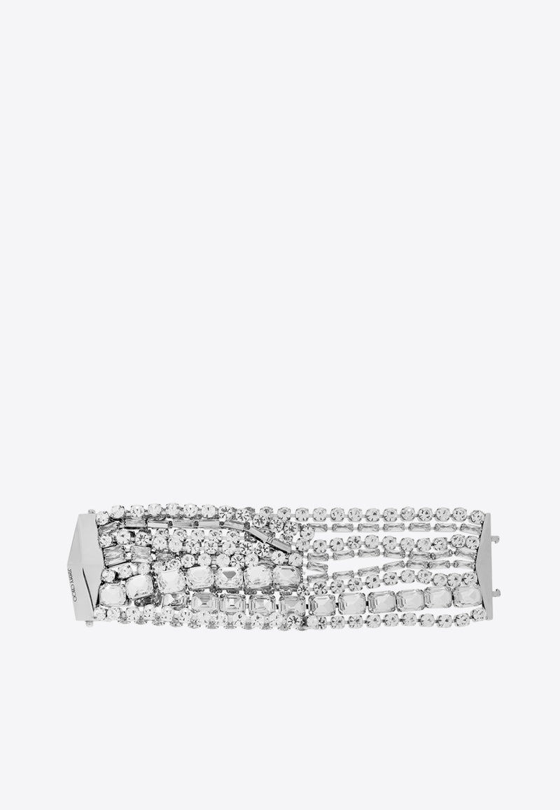 Zandra Crystals Bracelet Jimmy Choo ZANDRA BRACELET XYD-SILVER CRYSTAL