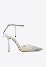 100 Saeda Pumps Crystal-Embellished Pumps Jimmy Choo SAEDA 100 BGM-WHITE CRYSTAL