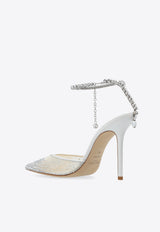 100 Saeda Pumps Crystal-Embellished Pumps Jimmy Choo SAEDA 100 BGM-WHITE CRYSTAL