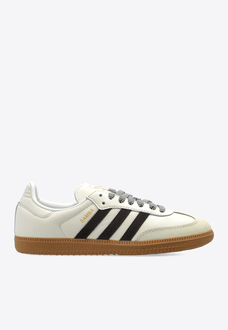 Adidas Originals Samba OG Low-Top Sneakers Off-white JS3181 M-OWHITE DBROWN GUM4