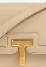 Tom Ford Wallis Leather Shoulder Bag Beige L1832 LCL442X-1J016