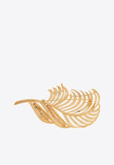 Leaf-Motif Brass Brooch Dolce & Gabbana WPQ7S4 W1111-ZOO00