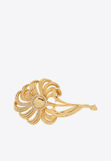 Leaf-Motif Brass Brooch Dolce & Gabbana WPQ7S5 W1111-ZOO00