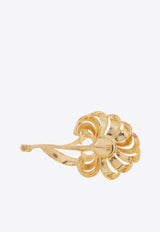 Leaf-Motif Brass Brooch Dolce & Gabbana WPQ7S5 W1111-ZOO00