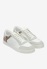 Burberry Leather Low-Top Sneakers White 8069089129831/S_BURBE-A9022