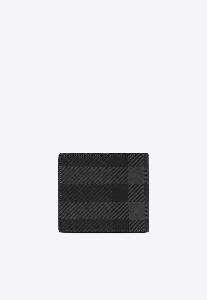 Burberry Check Pattern Bi-Fold Wallet Gray 8070273141900/O_BURBE-A1208