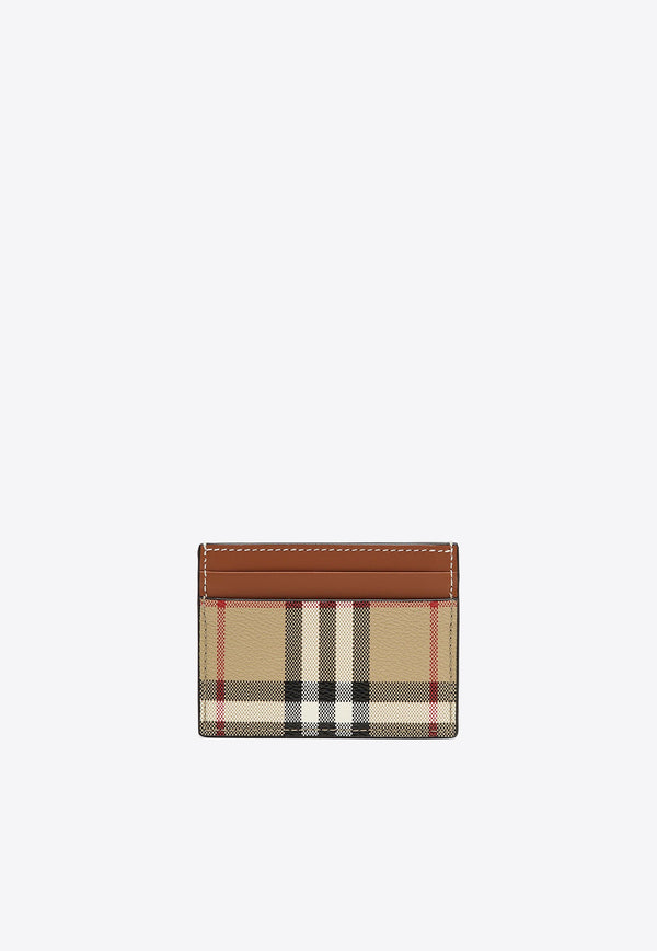 Burberry Vintage Check Leather Cardholder Beige 8070418143231/O_BURBE-A7026