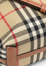 Burberry Mini London Checked Canvas Crossbody Bag Beige 8070461150667/O_BURBE-A7026