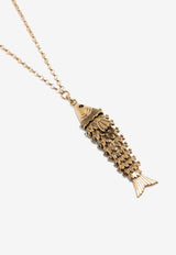 Isabel Marant River Fish Pendant Necklace Gold CO0126FAB4B09B_12DO