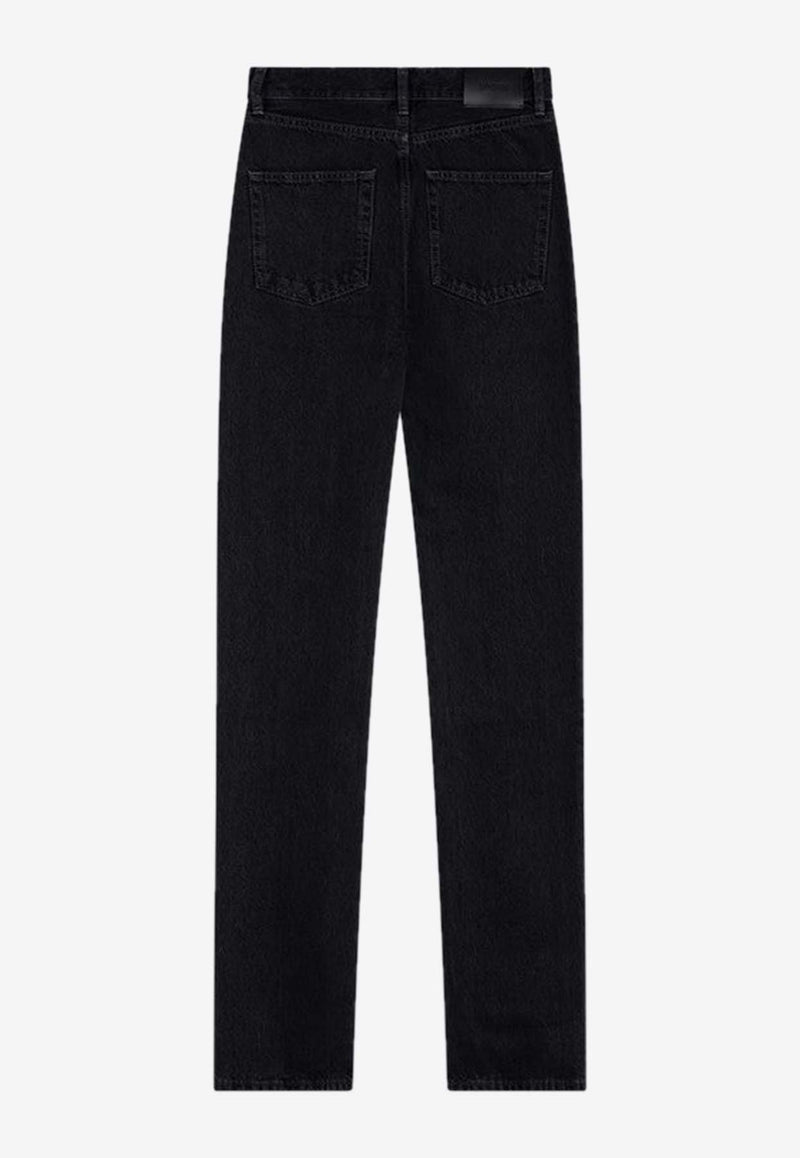 Saint Laurent 90s Straight-Leg Slim Jeans Black 807142Y07YB/P_YSL-1428