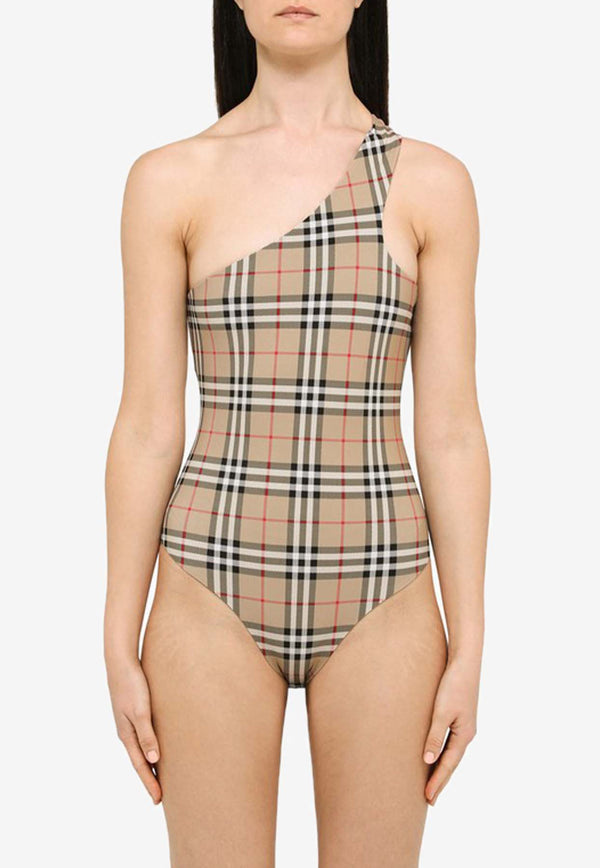 Burberry Vintage Check One-Shoulder Swimsuit 8071690ACHYT/N_BURBE-A7028
