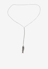 Isabel Marant River Fish Pendant Necklace Silver CO0126FAB4B09B_08SI