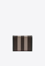 Burberry Small Check and Leather Folding Wallet Brown 8072669122035/O_BURBE-A8900