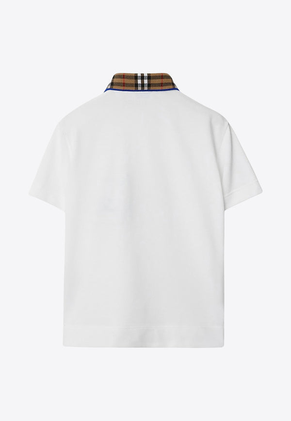Burberry Kids Boys Checked-Collar Polo T-shirt 8073160152081/O_BURBE-A1464