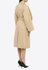 Burberry Double-Breasted Cape Coat Beige 8073541149097/N_BURBE-A1366