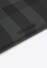 Burberry Check Zipped Pouch Bag Gray 8074693141900/O_BURBE-A1208