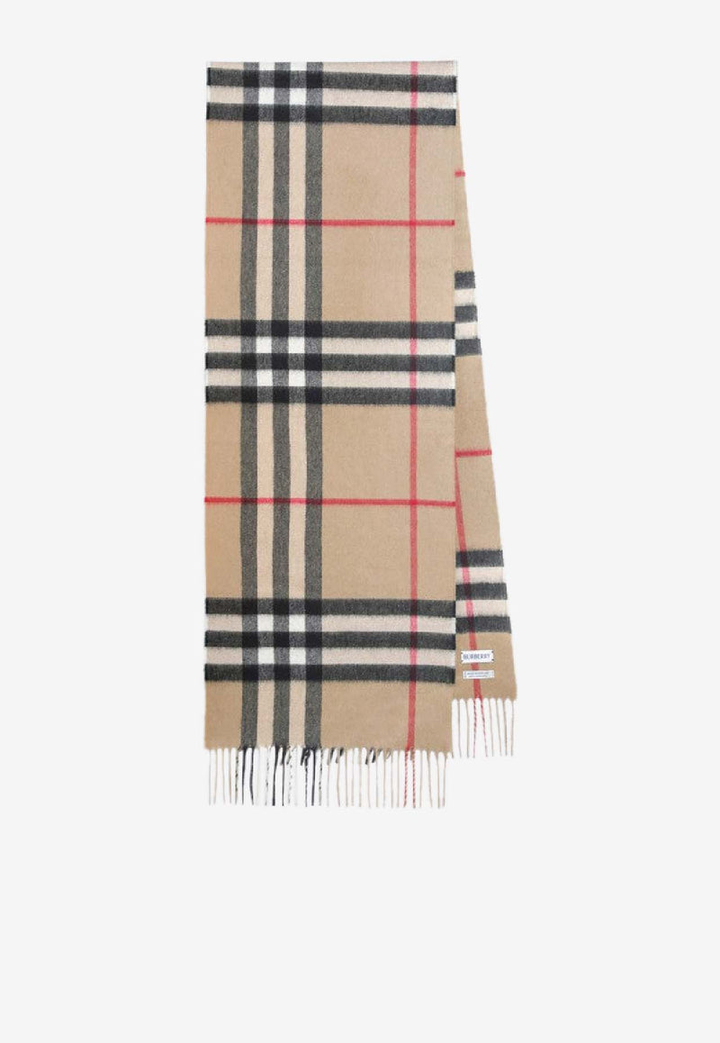 Burberry Signature check Cashmere Scarf Beige 8076576130655/S_BURBE-A7026