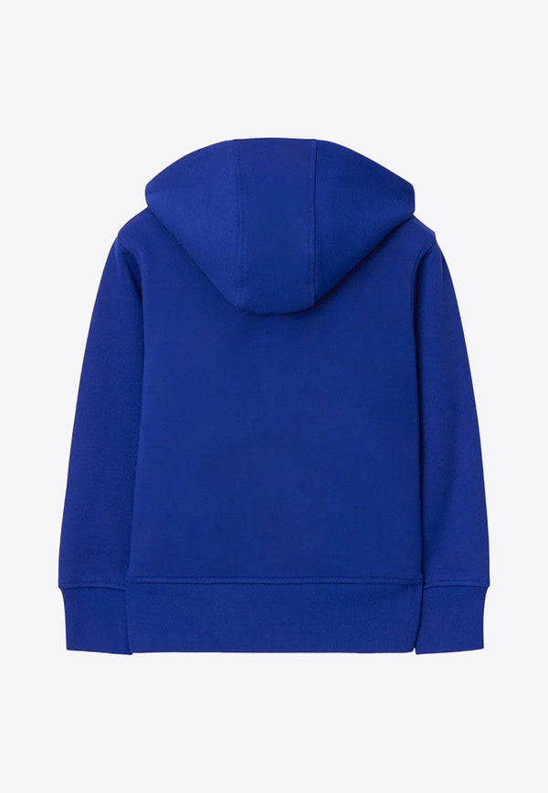 Burberry Kids Boys EKD Zipped Hooded Sweatshirt Blue 8077993151748/O_BURBE-B7323
