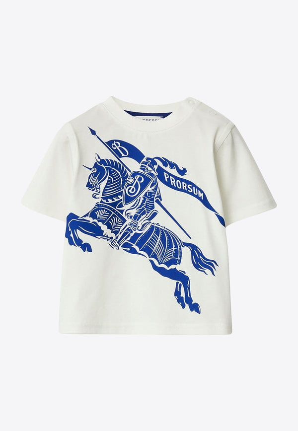 Burberry Kids Babies EKD Crewneck T-shirt White 8078330151746/O_BURBE-B7347