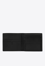 Burberry Bi-Fold Embossed Check Leather Wallet Black 8078355146765/P_BURBE-A1189