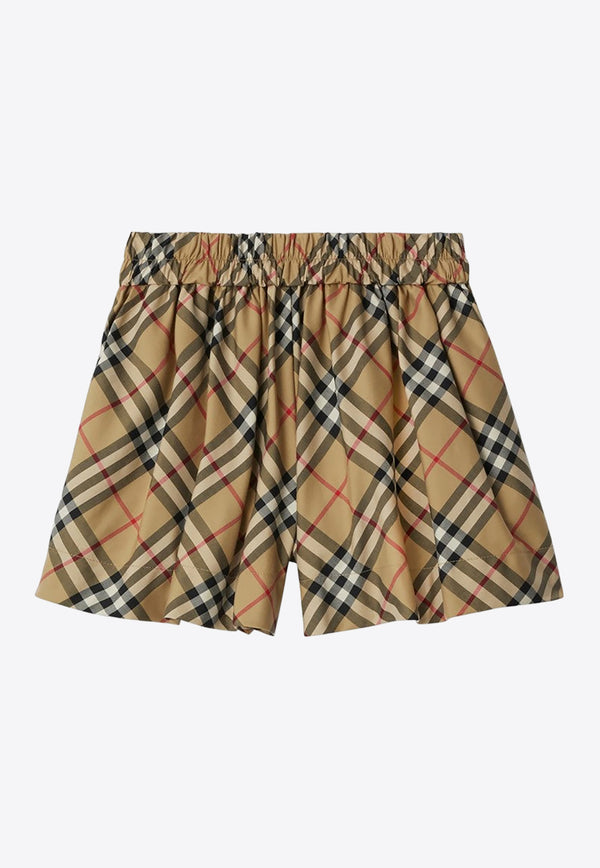 Burberry Kids Girls Vintage Check Bermuda Shorts 8078411116036/O_BURBE-A7028