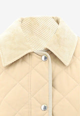 Burberry Logo-Embroidered Quilted Jacket 8078520_131811_A7405