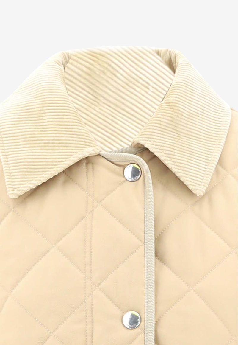 Burberry Logo-Embroidered Quilted Jacket 8078520_131811_A7405