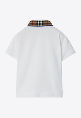 Burberry Kids Babies Checked-Collar Polo T-shirt 8078569152081/O_BURBE-A1464