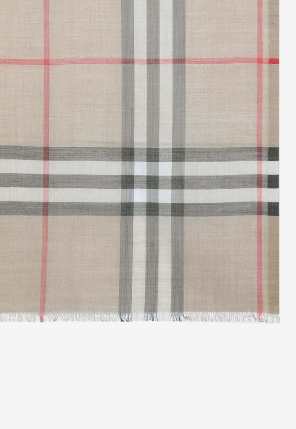 Burberry Signature Check Wool and Silk Scarf Beige 8078779138465/S_BURBE-A7026