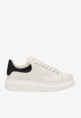 Alexander McQueen Oversized Low-Top Sneakers in Croc-Embossed Leather Off-white 807881WHAEG 9079