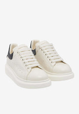 Alexander McQueen Oversized Low-Top Sneakers in Croc-Embossed Leather Off-white 807881WHAEG 9079