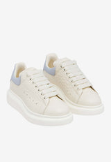 Alexander McQueen Oversized Low-Top Sneakers in Croc-Embossed Leather Off-white 807881WHAEG 9080
