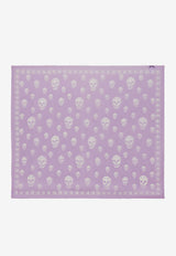 Alexander McQueen Classic Skull Silk Foulard Lilac 8078893052Q 5378