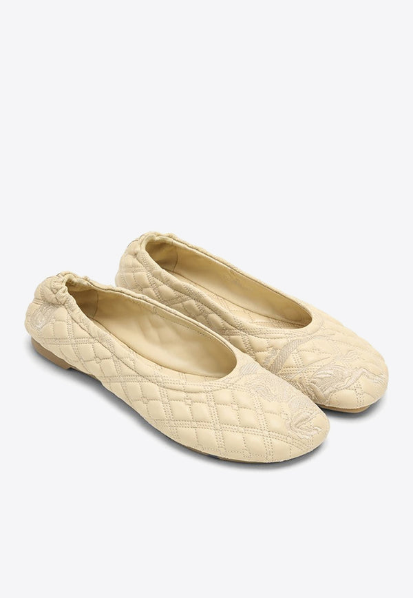 Burberry Sadler Quilted Leather Ballerina Flats 8080382153203/O_BURBE-B8758