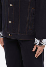 Burberry Contrasting-Cuffs Denim Jacket 8080770154311/O_BURBE-A1503