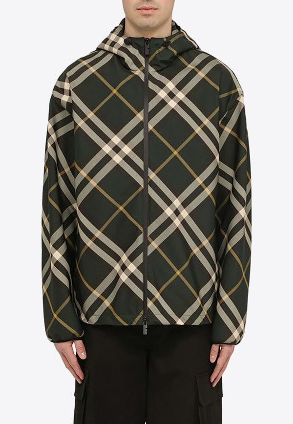 Burberry Checked Hooded Zip-Up Jacket 8081895152641/O_BURBE-B8660