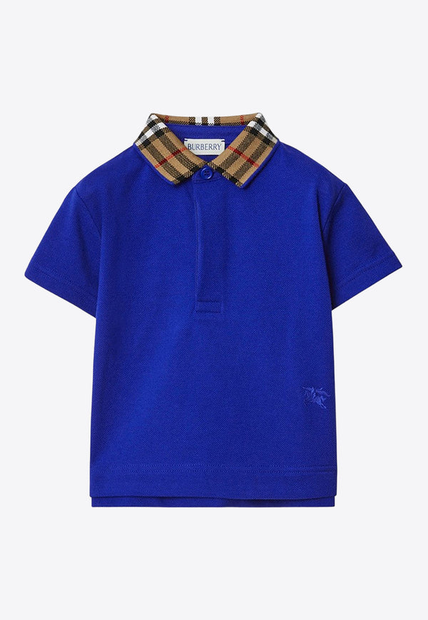Burberry Kids Babies Checked-Collar Polo T-shirt 8081965152081/O_BURBE-B7323