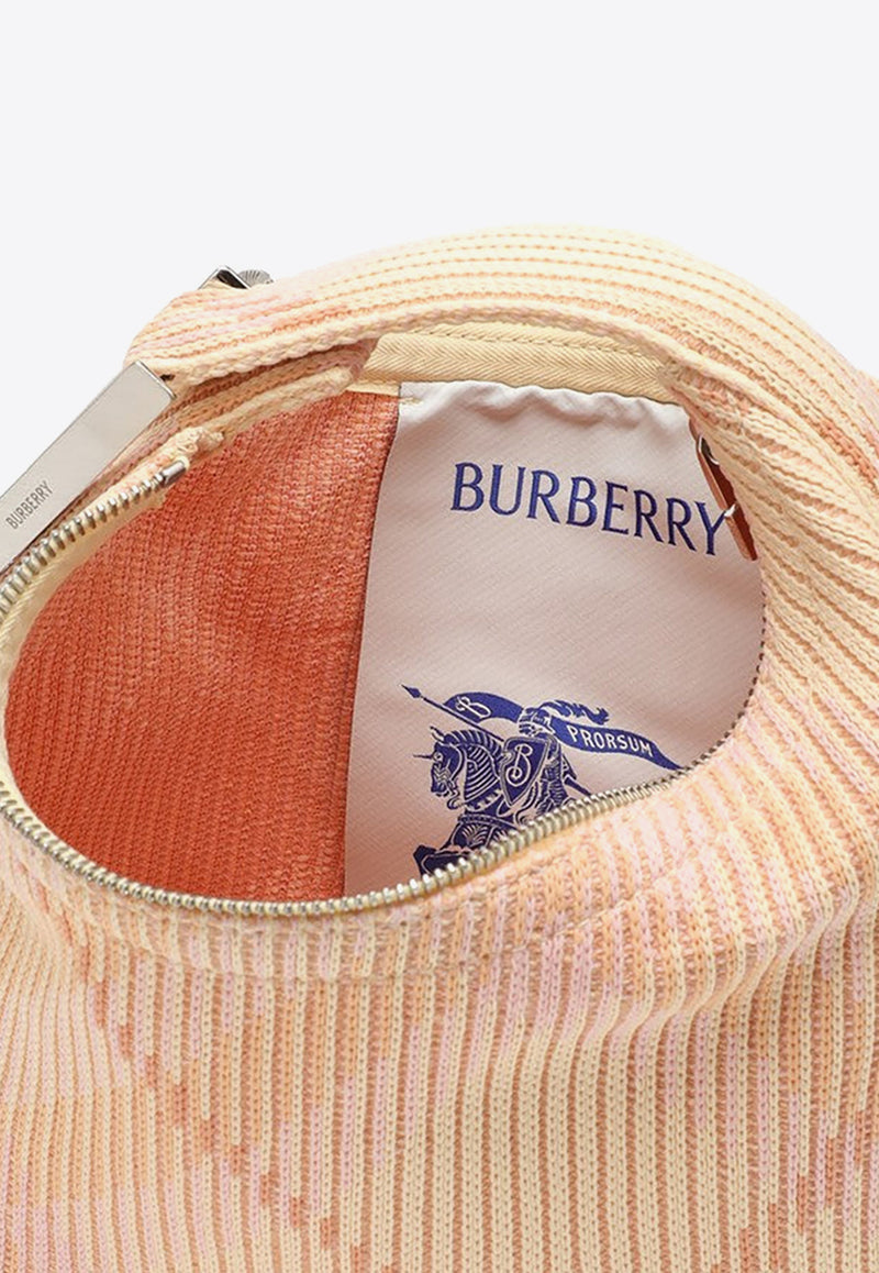 Burberry Mini Peg Checked Top Handle Bag Pink 8082041154593/O_BURBE-A4652