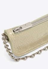 Burberry Micro Shield Crinkled-Leather Shoulder Bag Green 8083473152023/O_BURBE-B7311