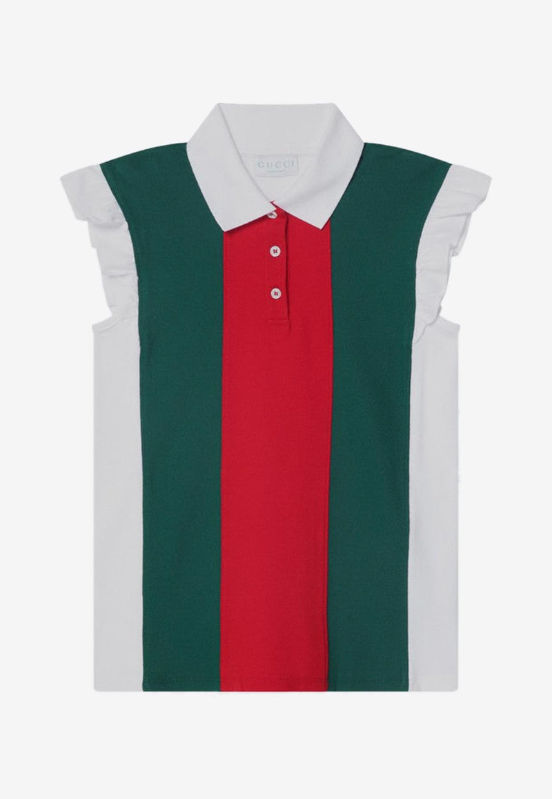 Gucci Kids Girls Signature Web Ribbon Top Multicolor 808697XJGZ1/Q_GUC-9250