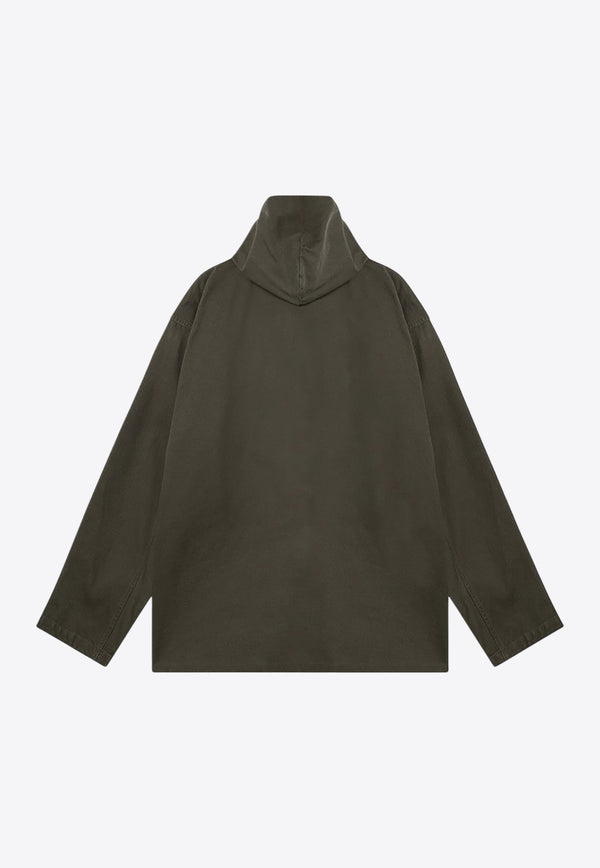 Balenciaga Oversized Zip-Up Jacket Green 808823TRP10/P_BALEN-3420