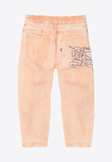 Burberry Kids Girls EKD Denim Pants Pink 8089229157945/P_BURBE-B9149