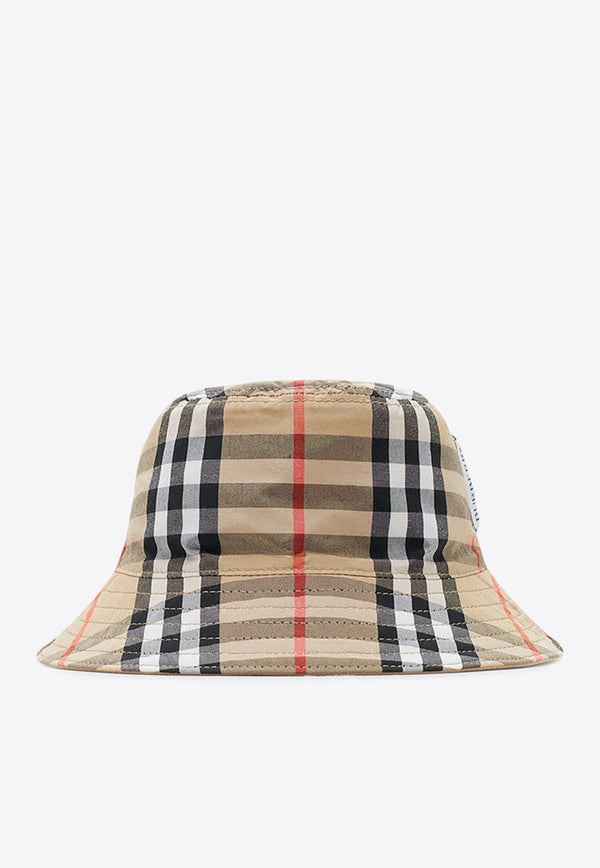 Burberry Kids Girls Reversible Bucket Hat Beige 8089434159320/Q_BURBE-B9368