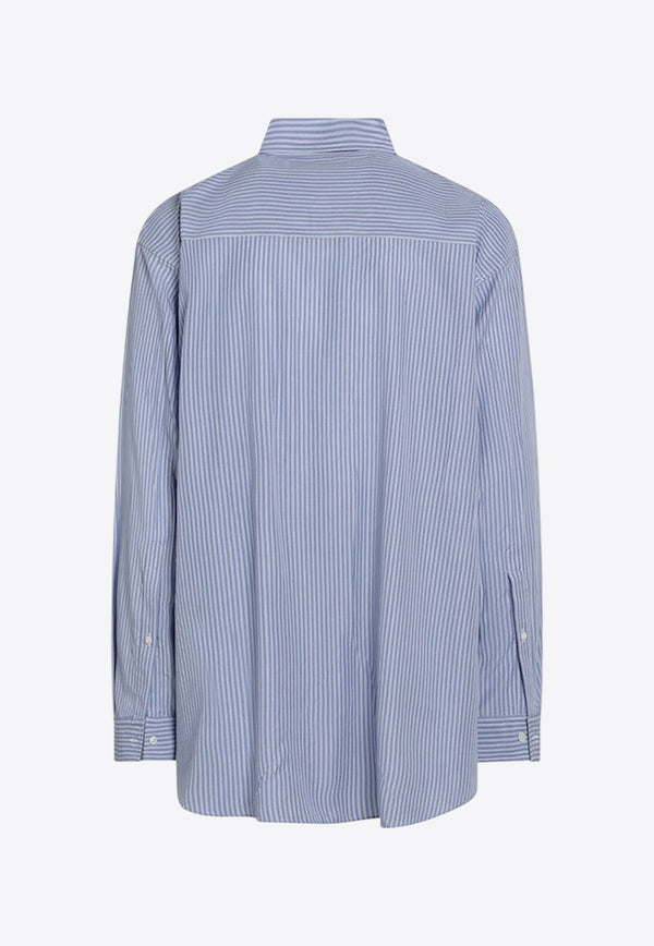 Balenciaga Oversized Stripe Shirt Blue 809007TRLE9/P_BALEN-4640